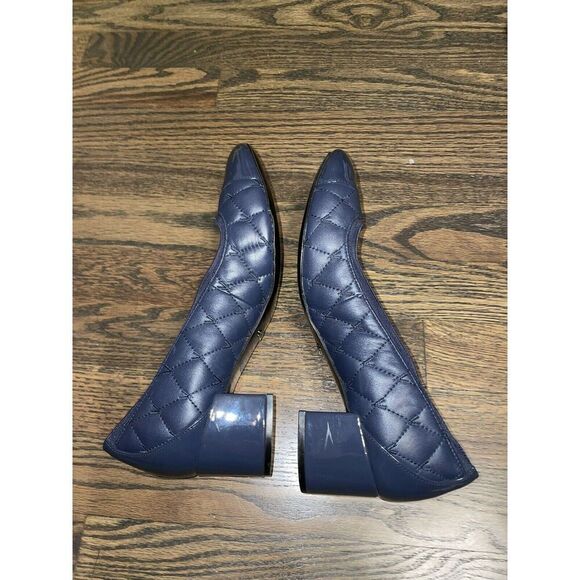 Vionic Ruby Womens Blue Leather Cap Toe Quilted Comfort Heels Size 9.5 - Picture 6 of 10